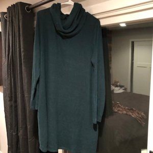 Apt 9 cowl neck turquoise dress